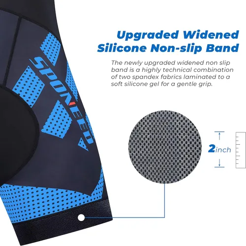 Miniatura 91 de sponeed Pantalones cortos de ciclismo para hombre, pantalones acolchados para ciclismo, ropa de ciclismo