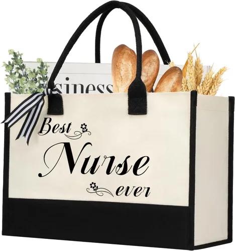 Miniatura 20 de shenee - Bolsa de lona con inicial, bolsa de yute personalizada para la playa, regalo de vacaciones para mujeres, cumpleaños de amigos, boda, año