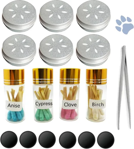 Miniatura 8 de CHENGXINWENHUA Paquete de 6 latas de trabajo para perros, caja de entrenamiento con aroma de perro, contenedores de trabajo para nariz de perro