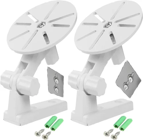 con una bandeja de base circular soporte de pared para cámara tipo L, soporte de leva, soporte de base de soporte de techo para CCTV, monitor de