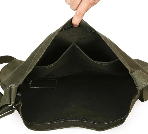 Miniatura 4 de Covelin Bolso de hombro para mujer de estilo retro clásico informal bohemio bolso de mano o cruzado tamaño grande de lona