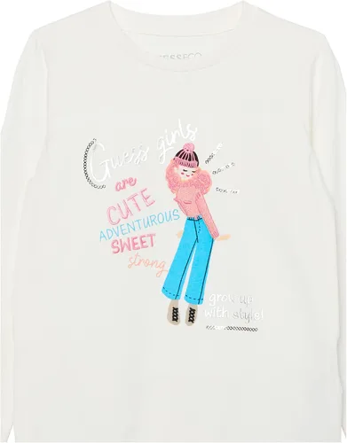 Miniatura 2 de GUESS Camiseta de manga larga de algodón orgánico