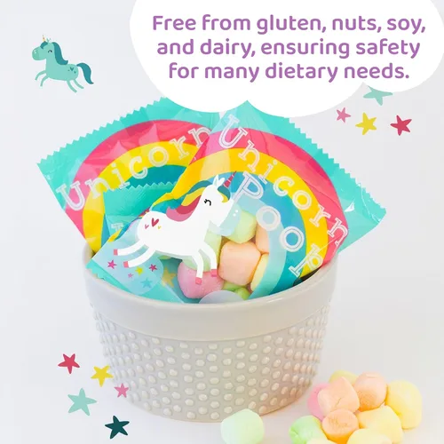 Miniatura 6 de Caramelo de caca de unicornio – Fabricado en los Estados Unidos – 12 suministros de fiesta de unicornio – Recuerdos de fiesta de cumpleaños