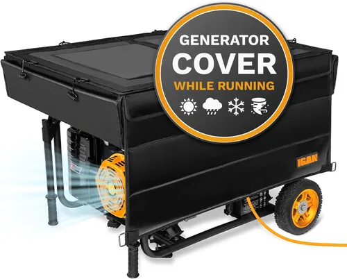 IGAN - Cubiertas protectoras para generadores en funcionamiento para la mayoría de generadores de 3500 a 12000 W - Cubiertas protectoras para