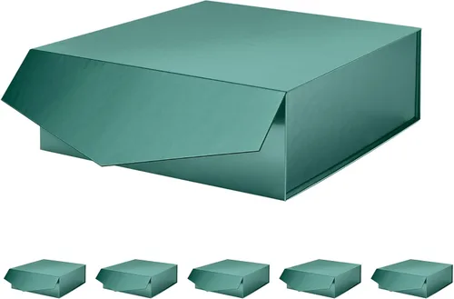 Miniatura 9 de Caja de regalo extragrande con tapas, de 17 x 14.5 x 5.5 pulgadas, caja de propuesta de padrino de boda negra con cierre magnético para todas