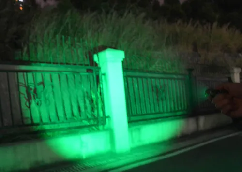 Miniatura 4 de Linterna de haz verde de largo alcance LED escalable, linterna LED verde de 3 modos para detección nocturna e invernadero