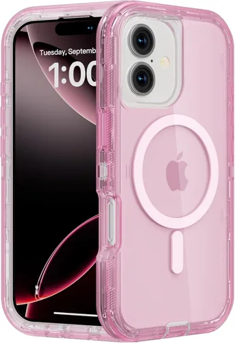 Miniatura 68 de Follaroma para iPhone 17 Pro Max, Funda Compatible con MagSafe, Funda Magnética Transparente de Doble Capa, Funda Resistente Anti-Caída y a Prueba