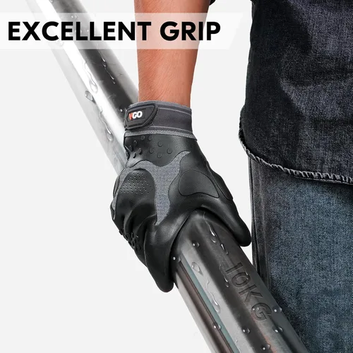 Miniatura 5 de Vgo... NGG X1 Guantes de trabajo Gription sin costuras, guantes de trabajo para hombres, guantes antideslizantes para almacenamiento y conductores