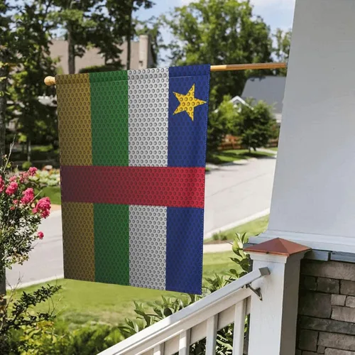 Miniatura 8 de Flag Of The Central African Republic Garden Flag 12.5"x18" Inch Double Sided Garden Flags Home Lawn Outdoor Decor Flags Party Banner Welcome Flag