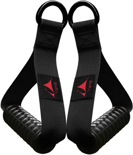 Miniatura 12 de Heavy Duty Gym Workout Handles Attachment for Cable Machine,Resistance Band,Pulley System Home Exercise Equipment, Comfortable and Stronger Grip