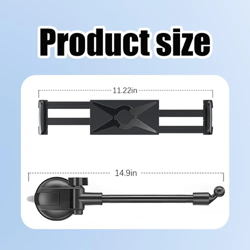 Miniatura 2 de Mandark Soporte de teléfono para automóvil, fuerte ventosa, soporte para teléfono inteligente para salpicadero, ventana de parabrisas, accesorios