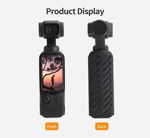 Miniatura 3 de Funda protectora para DJI Osmo Pocket 3, Funda de silicona Bolsillo 3 Funda de cámara Protector de piel (negro)