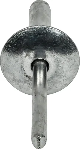 Miniatura 4 de Fastenere Remaches Pop de Brida Grande - 1/8" x 1/2" (50 piezas) Resistentes, de Extremo Abierto, Aluminio Resistente a la Corrosión, Alta