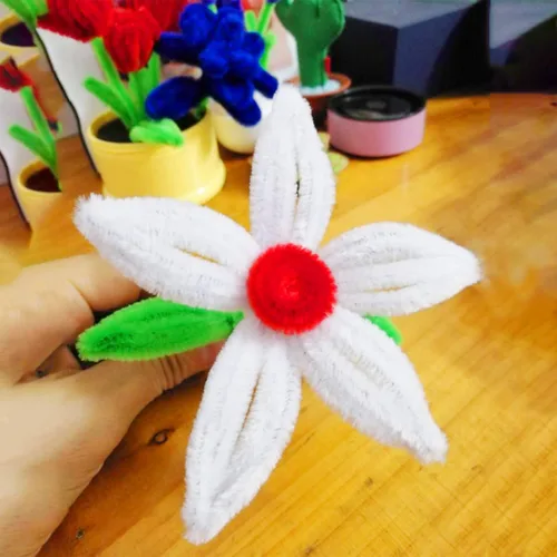 Miniatura 5 de 400 limpiapipas de felpilla blanca para decoración de manualidades (0.236 in x 12 pulgadas)
