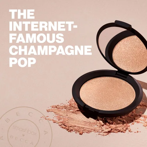 Miniatura 7 de Smashbox X BECCA Shimmering Skin Perfector Pressed Highlighter Creamy Formula that Melts into Skin for a Natural, Radiant, Glow-Boosting Highlight