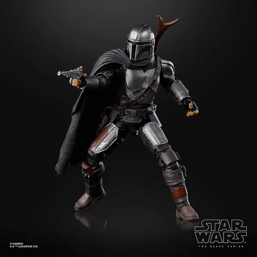 Miniatura 4 de Figura de juguete Star Wars Serie The Black, The Mandalorian de acción, pieza de colección a escala de 15cm, juguetes para niños a partir de 4 años