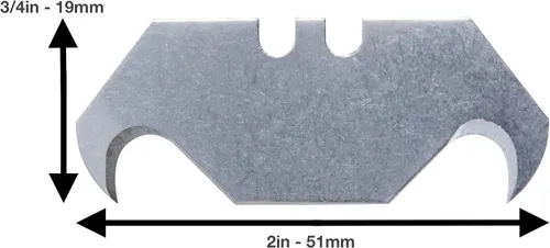 Miniatura 3 de Cuchillas de cuchillo utilitario, repuestos de cuchillas de corte, 10 paquetes, una de cada una de las cuchillas estándar, cuchillas de gancho