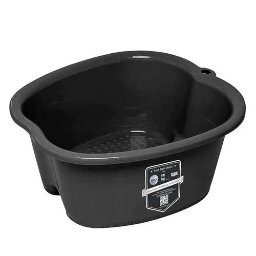American Wellness Authority AWA Cesta de baño extra grande para pies - Tina de remojo de plástico resistente para pies y pedicura en casa Kit de spa
