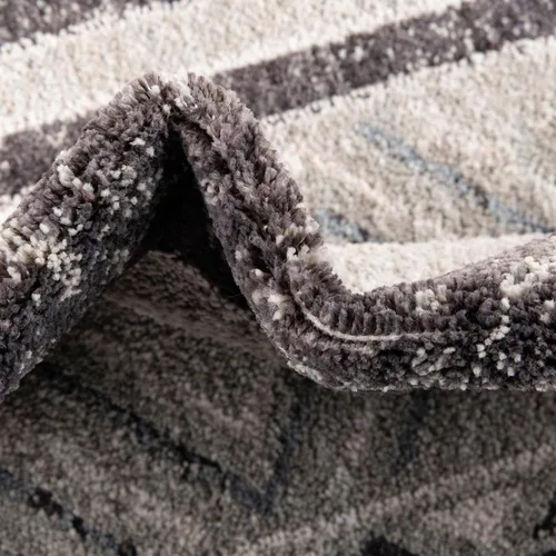 Miniatura 7 de Unique Loom Eco Southwestern Collection - Alfombra de área Holbrook (Runner 2 pies 0 pulgadas x 8 pies 0 pulgadas, gris/negro)