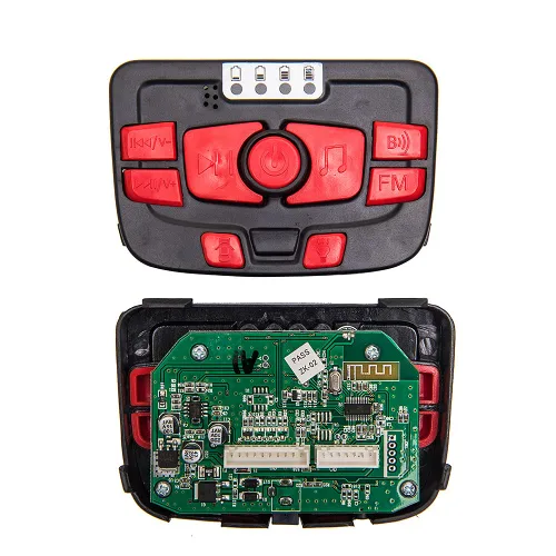 Miniatura 3 de Interruptor de control medio de energía de vehículo eléctrico para niños de 12 V, conexión Bluetooth multifunción, pantalla de música, placa