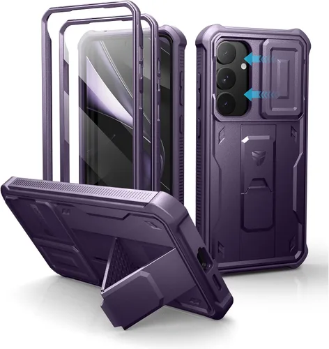 Miniatura 52 de Dexnor Funda para Samsung Galaxy S24 con Cubierta Deslizante Integrada para Cámara y Protector de Pantalla y Soporte, Funda Resistente a los Golpes