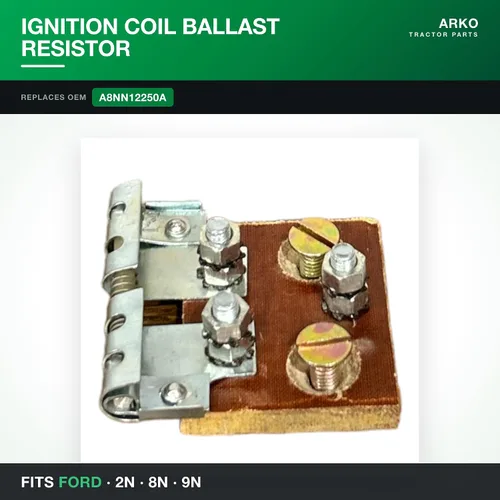 Miniatura 3 de Compatible con Ford Tractor 2N 8N 9N Conjunto de resistencias de bobina de encendido A8NN12250A 12V a 6V Balasto de conversión Reductor de voltaje