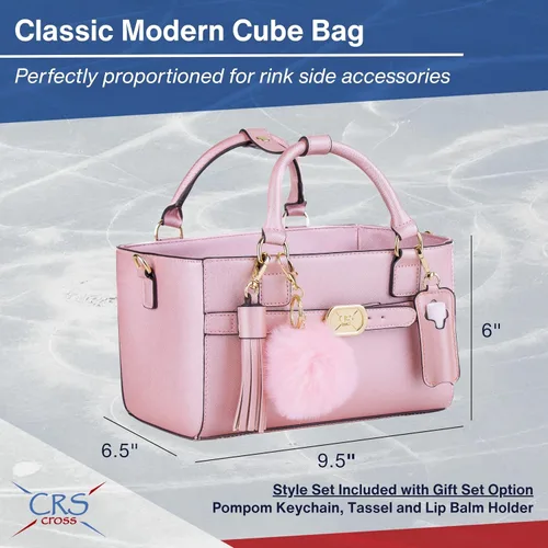 Miniatura 123 de CRS Cross Rink Side Tote. Ice Skating Accessory Bag-Figure Skating, Roller, Inline Skaters, Dance, Cheer.Organizes Guards Water Bottle Phone