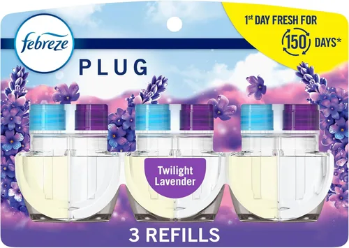 Miniatura 19 de Febreze Fade Defy PLUG - Ambientador antiolor para eliminar olores, Downy April Fresh, Gain Original, Linen & Sky, (3) recargas de aceite perfumado