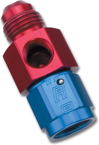 Russell 670350 Rojo y Azul Anodizado Aluminio -8AN Presión de Combustible Despegue el montaje