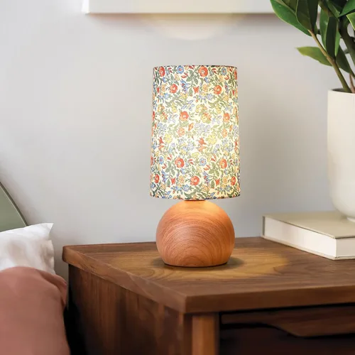 Miniatura 20 de Lámpara de mesa pequeña azul claro para mesita de noche del dormitorio, lindas lámparas de dormitorio para mesita de noche, lindas mini lámparas