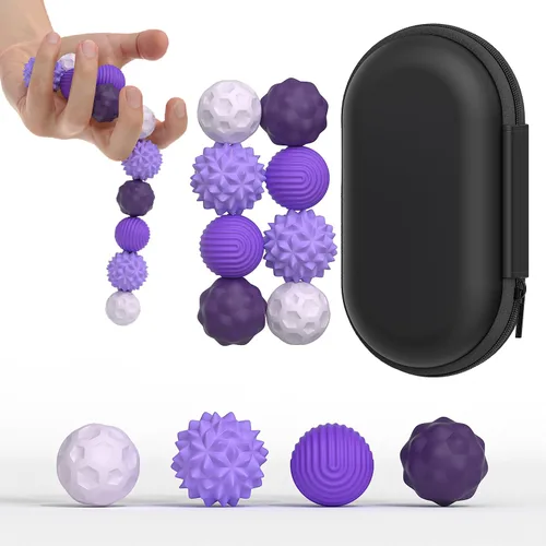 Miniatura 21 de Bolas Magnéticas de Silicona Juguete Fidget para Adultos, Bolas de Imanes de Silicona Suave, 2PCS Extra Grandes de 40.5mm Juguetes Sensoriales