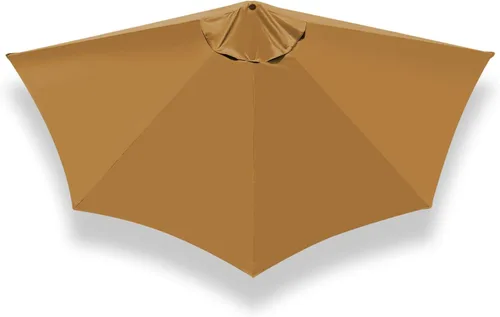 Miniatura 7 de Cubierta de toldo de repuesto solo para sombrilla de patio de 9 pies con 5 varillas (solo cubierta de toldo)