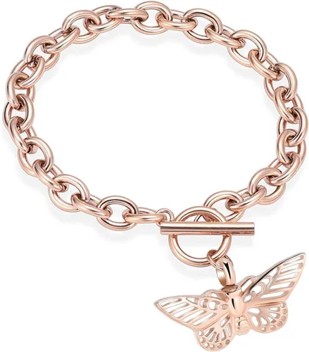 Miniatura 8 de Minicremation Joyas de cremación para cenizas – Collar conmemorativo de mariposa con colgante de urna para cenizas de seres queridos