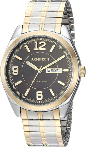 Miniatura 5 de Armitron Reloj de pulsera para hombre con función de día-fecha, correa de expansión, 20-4591