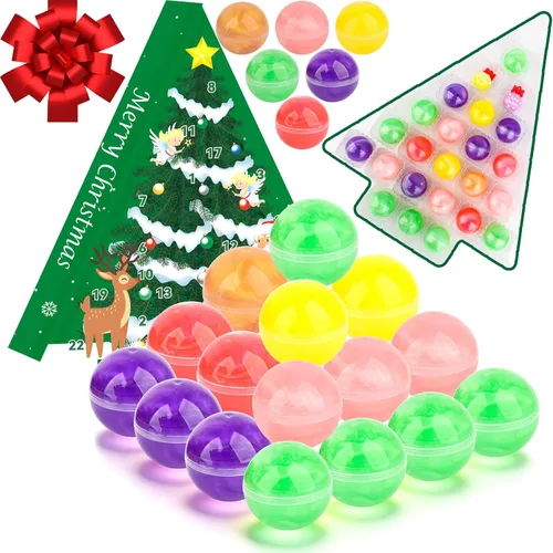 Miniatura 12 de Slime de Cristal de Navidad Rosa y Verde de 2 Paquetes para Niños, Slime para Medias de Navidad para Niños - Kit de Juguetes de Slime, Regalos