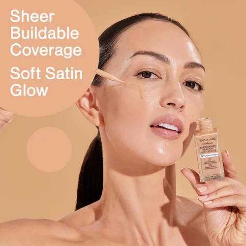 Miniatura 3 de wet n wild Bare Focus Tinte para la Piel, Enriquecido con 5% Niacinamida, Cobertura Ligera Transparente Modulable, Acabado Radiante Natural, Claro