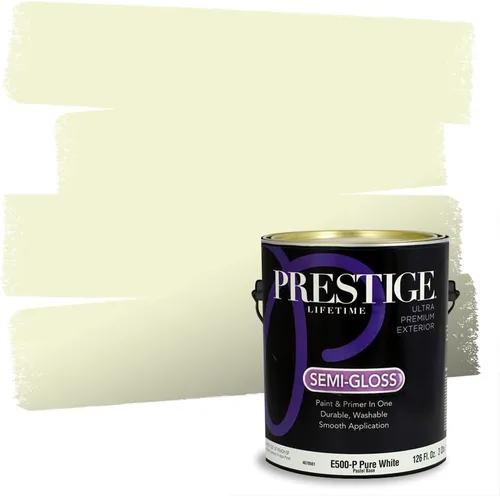 Miniatura 175 de PRESTIGE Pinturas Pintura interior e imprimación en uno, 1 galón, cáscara de huevo, aventura