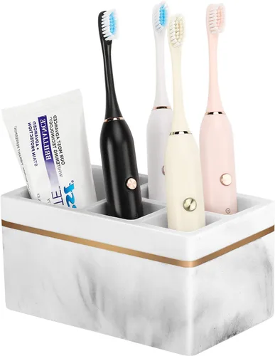 Miniatura 10 de Shinowa Soporte para cepillo de dientes, organizador de cepillo de dientes premium, organizador de almacenamiento para baño para cepillo de dientes