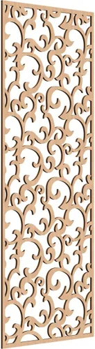 Miniatura 71 de Wheatland Paneles de pared decorativos de madera con calado, 9 3/8 pulgadas de ancho x 24 3/8 pulgadas de alto x 1/4 de alto, nogal