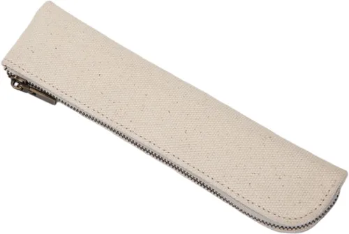 Estuche para Lápices Bonito Delgado y Fino Estuche Pequeño para Bolígrafos - Algodón de Lona Ligero Simple y Elegante