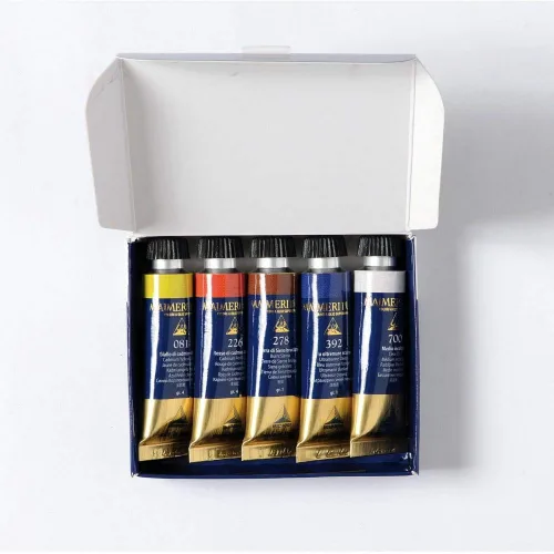 Miniatura 3 de MAIMERI Puro Fine Art - Juego de pintura al óleo, 5 colores surtidos, ideal para artistas profesionales y estudiantes
