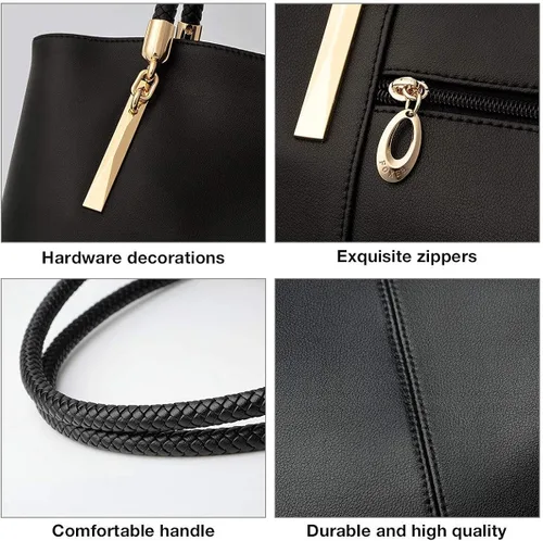 Miniatura 6 de FOXER Totes de cuero y carteras 2 PCS Set