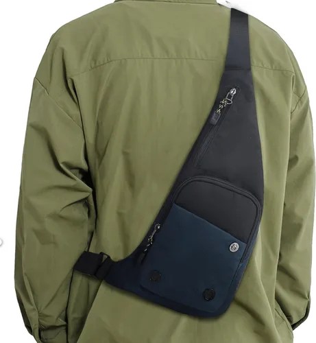 Miniatura 14 de Peicees Bolso bandolera para hombres y mujeres, mochila con correa y bolsillos, bolsa de pecho para correr, senderismo, camping, ejercicio al aire