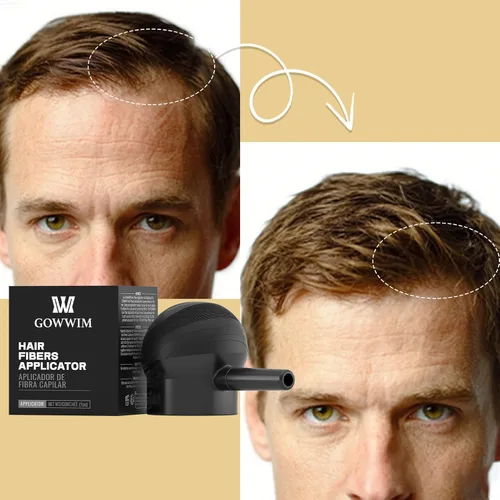 Miniatura 6 de Gowwim Aplicador de fibra capilar: distribuye fácilmente las fibras de manera uniforme, cubre y mezcla raíces 0.42 oz/0.88 oz
