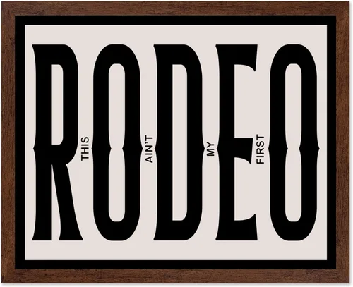 Miniatura 16 de Poster Master Póster de diccionario – Estampado retro de vaquero y caballo – Obra de arte del salvaje oeste – Diseño occidental – Arte moderno