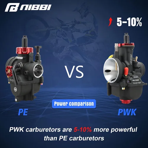 Miniatura 6 de NIBBI Carburador PWK24mm, apto para motor de motocicleta de 125cc—150cc con jets de carburador para DirtBike MiniBike Pit Bike GY6 ATV