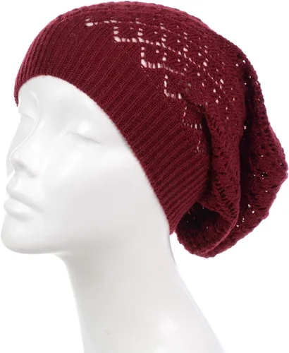 Miniatura 4 de BYOS - Gorro de punto de ganchillo ligero y holgado para mujer