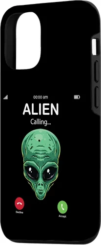 Miniatura 2 de iPhone 14 Pro Alien Is Calling Funny Alien Humor OVNI Prank Phone Call Case