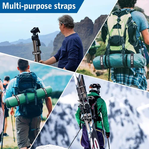 Miniatura 6 de Zacro Bike Rack Straps, 2/4 PCS Adjustable Bike Wheel Strap with Upgraded Gel Grip & Stonger Metal Buckle, 24/31.5 Inches Anti-Slip Bicycle Tire