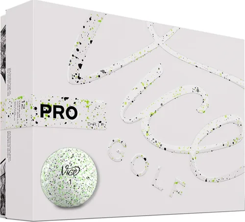 Pelotas de golf Vice Pro Lima/Goteo Negro